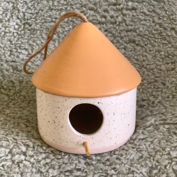 Ceramic Bird House NWT Speckled Glaze Crescent Enterprise Co. 5”x5”x6.75” - Picture 15 of 15